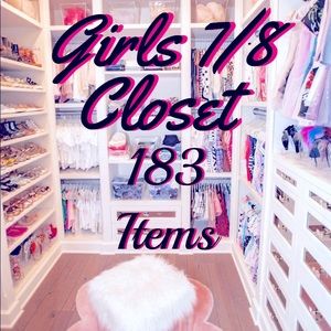 Girls 7/8 Closet of 183 items SOLD elsewhere
